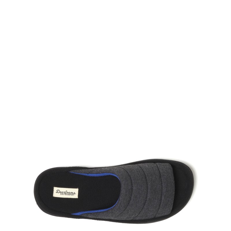 Dearfoams Cozy Comfort Men's Jersey Slide Slippers