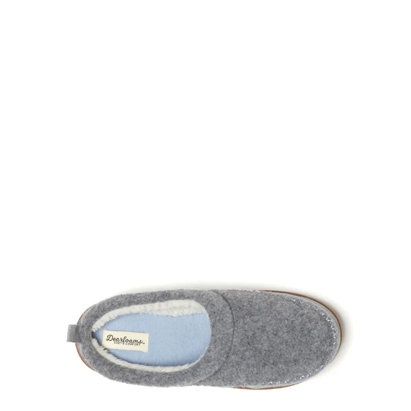 Dearfoams Cozy Comfort Women's Mixed Material Clog Slippers