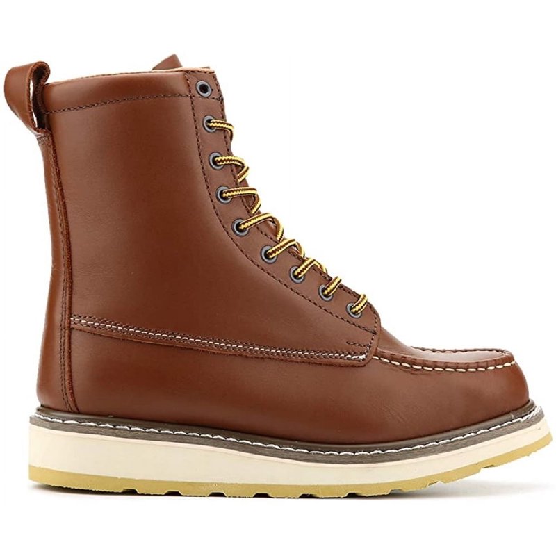 DH-86994 Men’s 8” Soft Toe Work Boots – Full-Grain Leather Goodyear Welt Slip & Oil Resistant EH Rated