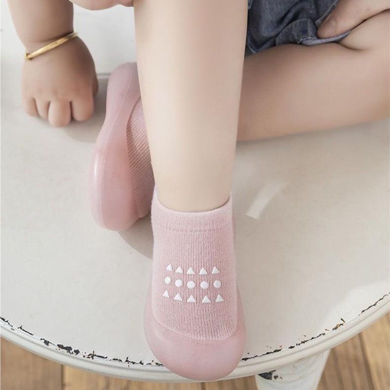 DHFJKG Child Baby Sock Shoes Walking Shoes Non- Breathable Slippers Shoes With Soft Rubber Sole Baby Boys Girls Sneakers Kids Toddler Daily Wear 13-18Months
