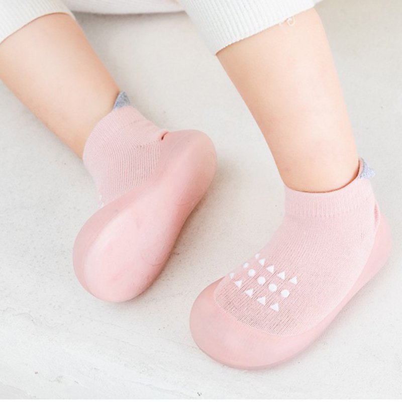 DHFJKG Child Baby Sock Shoes Walking Shoes Non- Breathable Slippers Shoes With Soft Rubber Sole Baby Boys Girls Sneakers Kids Toddler Daily Wear 13-18Months