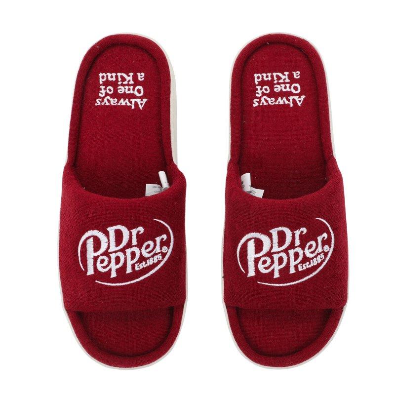Dr Pepper Always One Of A Kind Men's Red Slide Slippers -Large