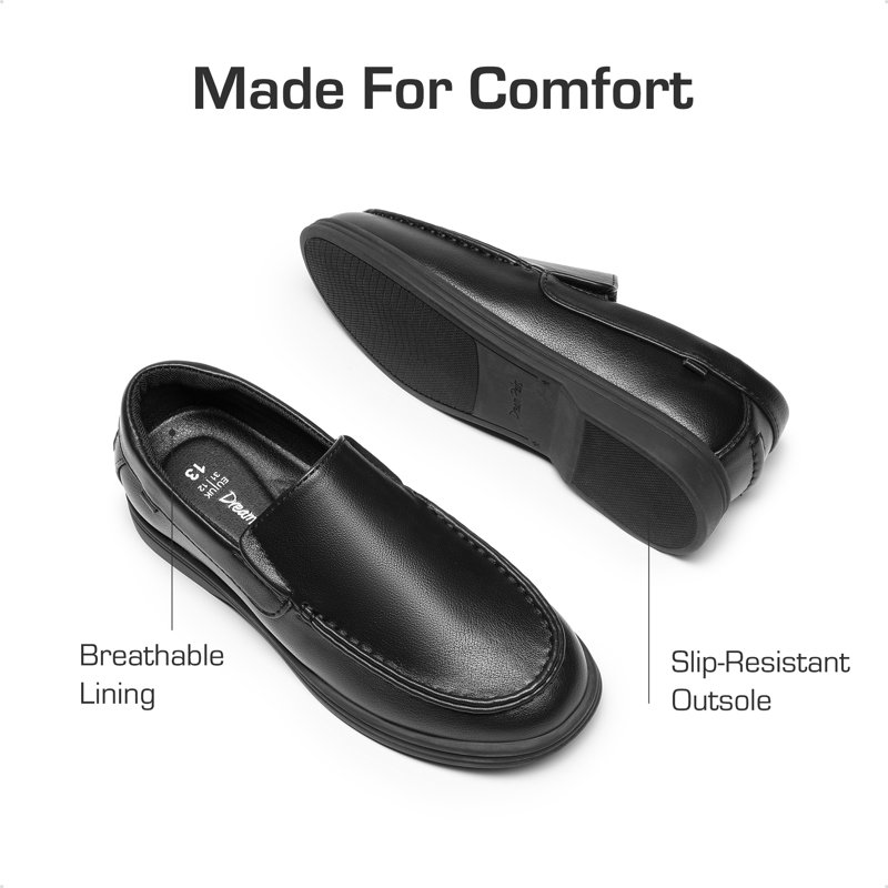 DREAM PAIRS Boys Slip-On Loafers Casual Dress Flats For Toddler Little Kid & Big Kid