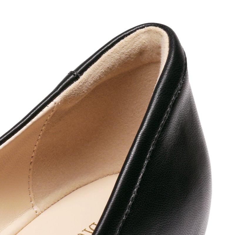 DREAM PAIRS Women's Flats Low Wedge Comfortable Dressy Square Toe Wedding Bow Shoes