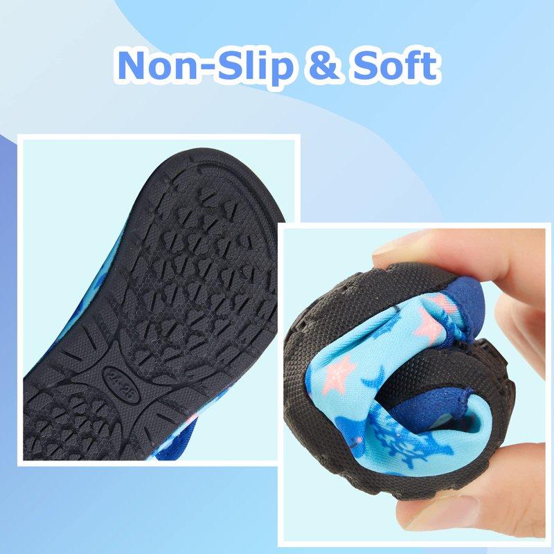 Drecage Kids Water Shoes Barefoot Quick-Dry Aqua Socks Beach Pool Water Shoes For Toddler Boys Girls