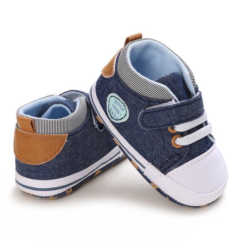 Eashery Baby Shoes Girl Baby Sneakers Girl 6-13 Months Baby Boys And Girls Leather Covered Sneakers Outdoor Soft Soled Toddler Shoes Blue 4