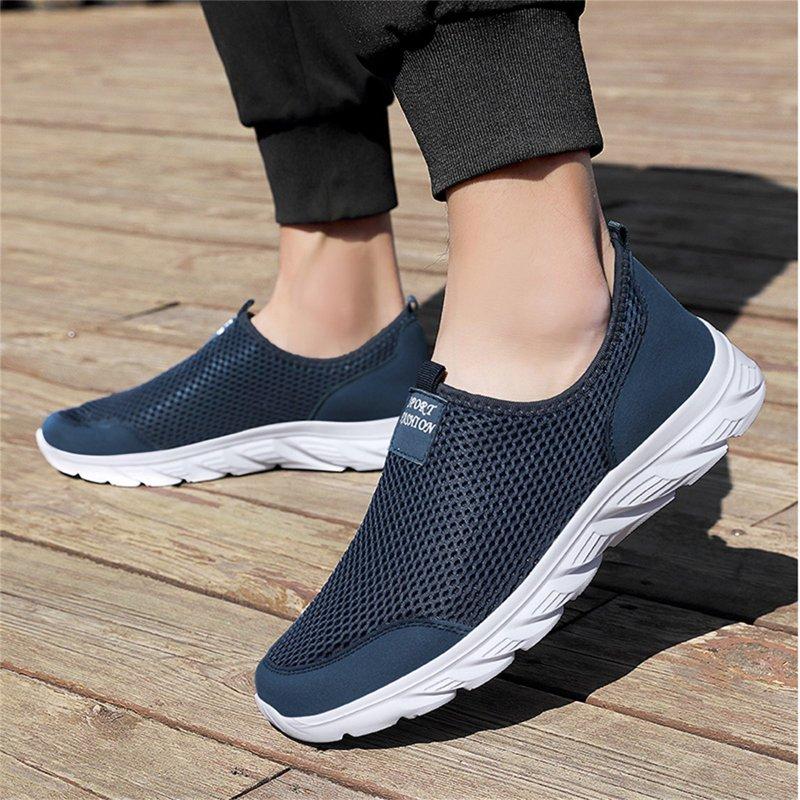 Eashery Non Slip Shoes For Men Mens Shoes Low Top Sneakers Lace Up Casual Shoes Blue 10