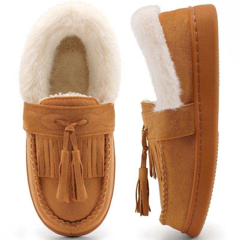 Ecetana Fuzzy Memory Foam Slippers for Women Comfortable Warm House shoes Ecetana Fuzzy Memory Foam Slippers for Women Comfortable Warm House shoes