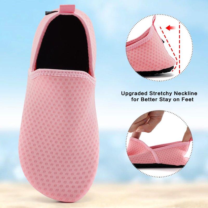 Ecetana Kids Water Shoes Boys Girls Aqua Socks Quick Dry Barefoot Beach Swim Shoes For Toddler Little Kid