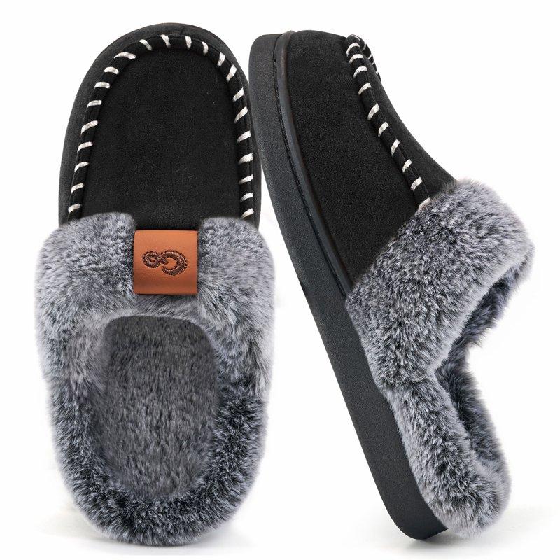 Ecetana Slippers for Women Fuzzy Slippers Memory Foam Anti-slip House Shoes Ecetana Slippers for Women Fuzzy Slippers Memory Foam Anti-slip House Shoes