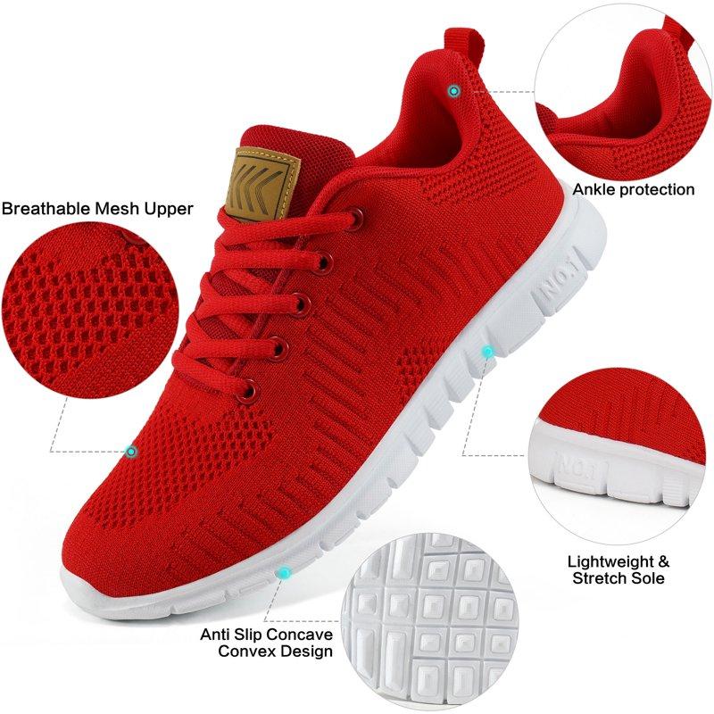 Ecetana Sneakers For Women Walking Shoes Comfortable Breathable Mesh Tennis Shoes