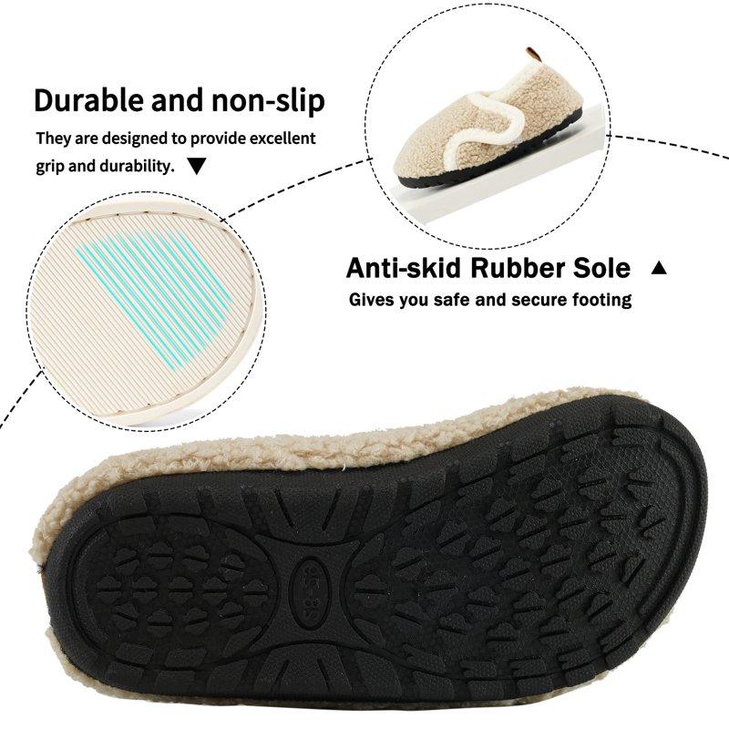 Ecetana Toddler Slippers Boys Girls House Shoes Slip On Baby Sock Shoes