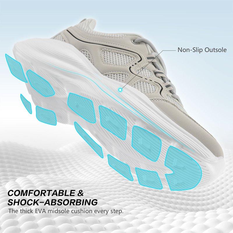 Ecetana Walking Shoes For Women Casual Sneakers Breathable Running Shoes