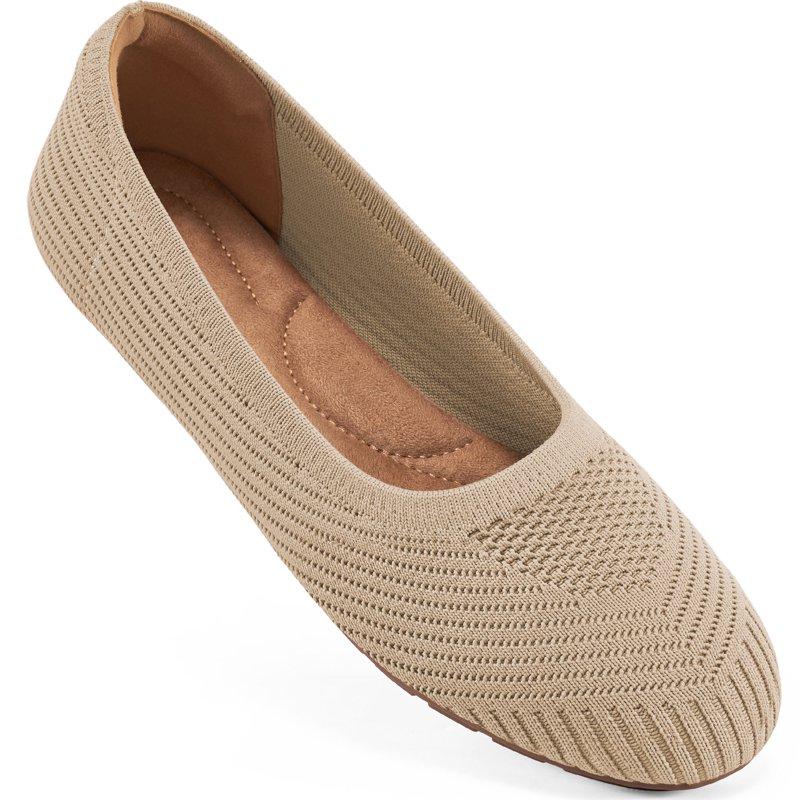 Ecetana Womens Flats Shoes Casual Dressy Shoes Knit Comfortable Ballet Flats for Women