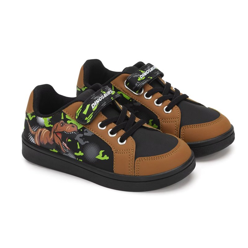 EUXTERPA Toddler Dinosaur Sneakers for Boys Casual Fashion Shoes Kids School Walking Shoes Toddler Size 8