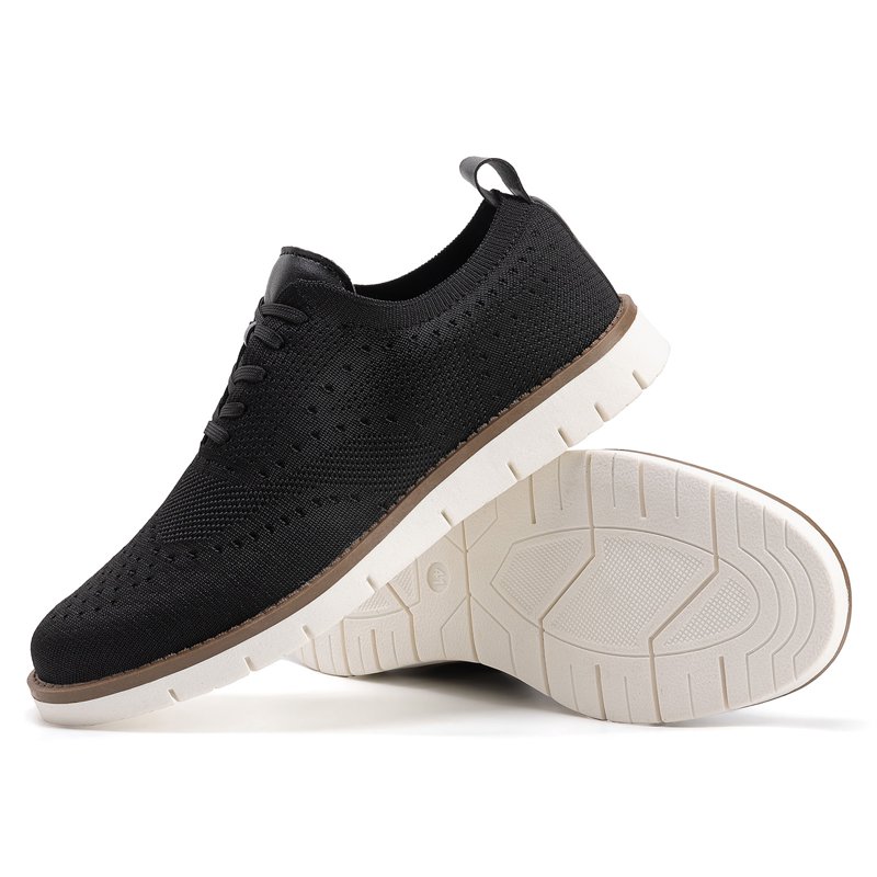 Fidabo Men's Fashion Casual Walking Shoes Dress Oxfords Lightweight Mesh Business Work Sneakers Work Lightweight Soft Sole
