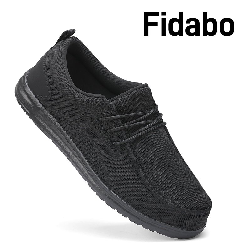 Fidabo Slip On Steel Toe Shoes Men Puncture Proof Indestructible Steel Toe Work Shoes Lounging Walking Sneakers Steel Toe Loafers