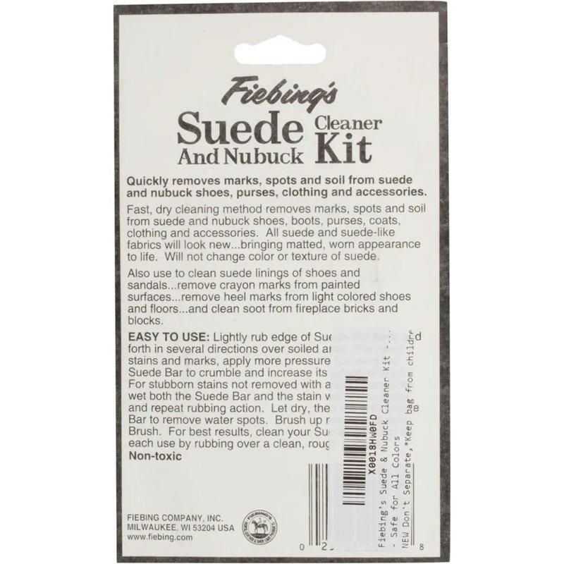 Fiebing's Suede & Nubuck Cleaner Kit - Remove Stains & Clean Shoes Boots Bags Coats More
