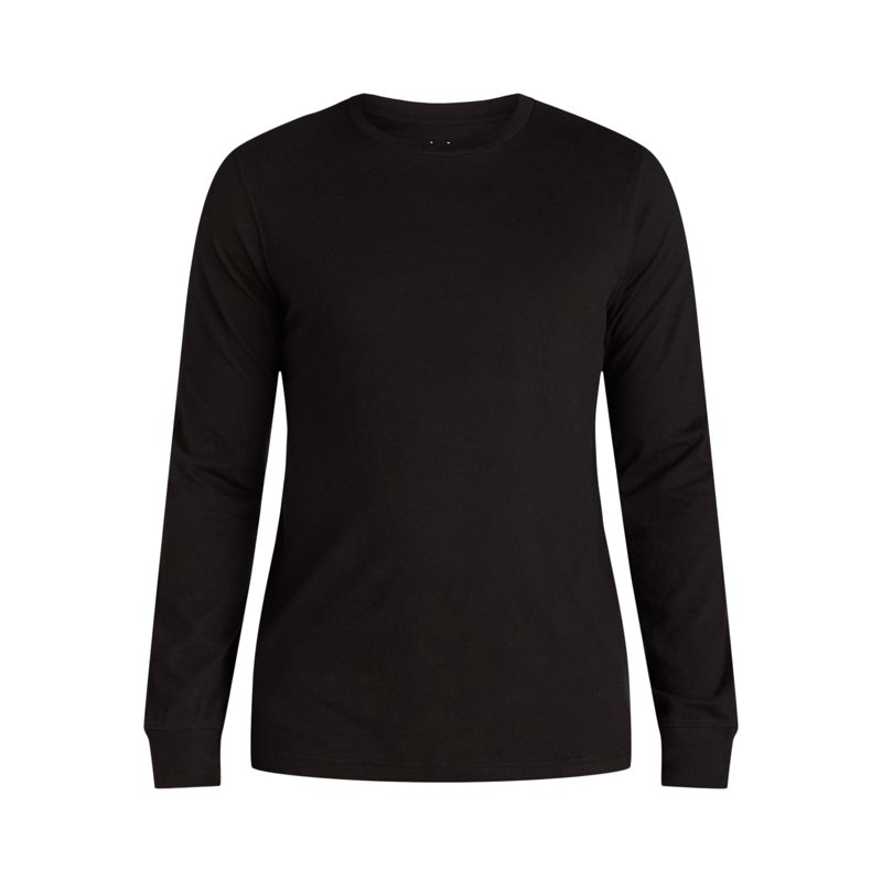 George Men's & Big Men's Cotton Crewneck T-Shirt With Long Sleeves Size XS-3XL