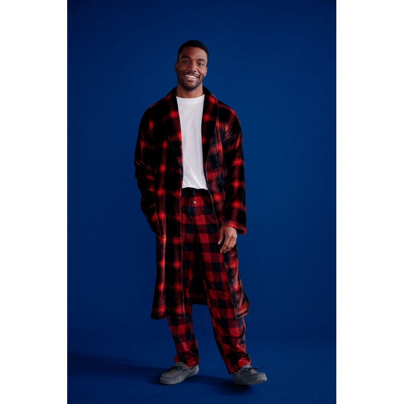 George Men's Genuine Suede Camo Moccasin Slippers