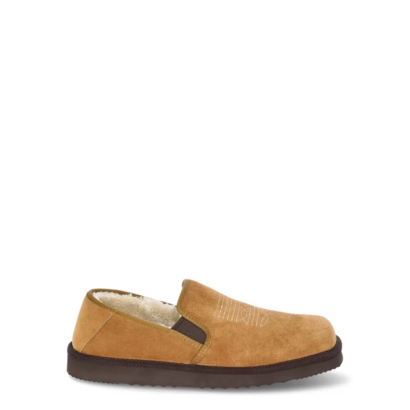George Men's Genuine Suede Western Slippers