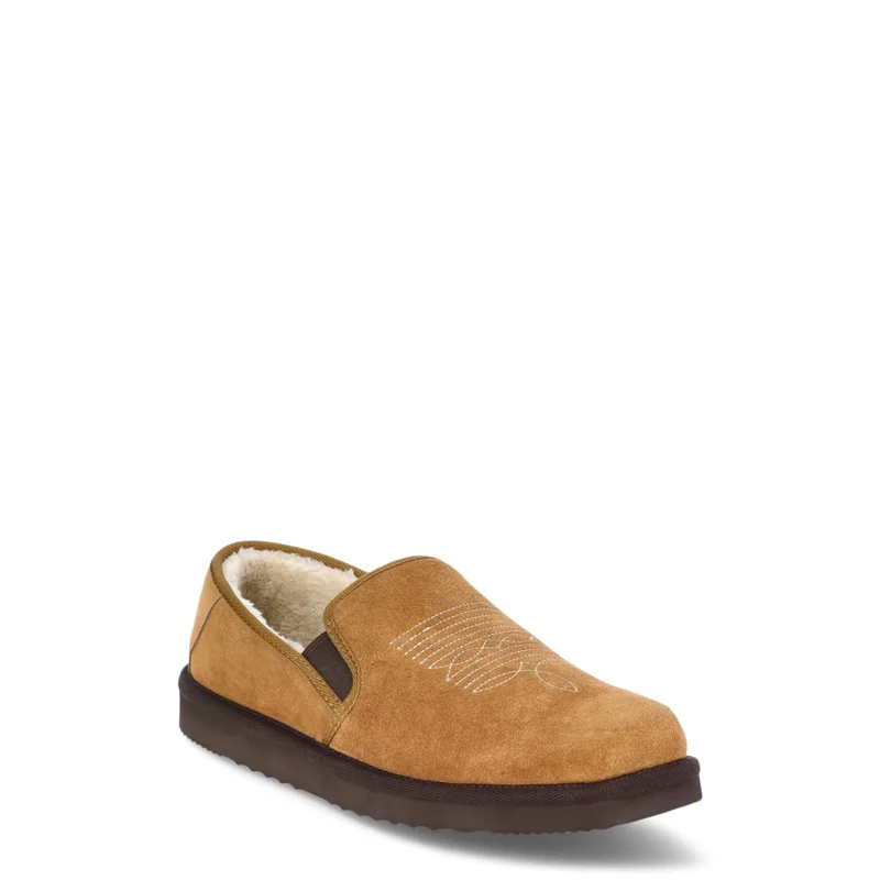 George Men's Genuine Suede Western Slippers