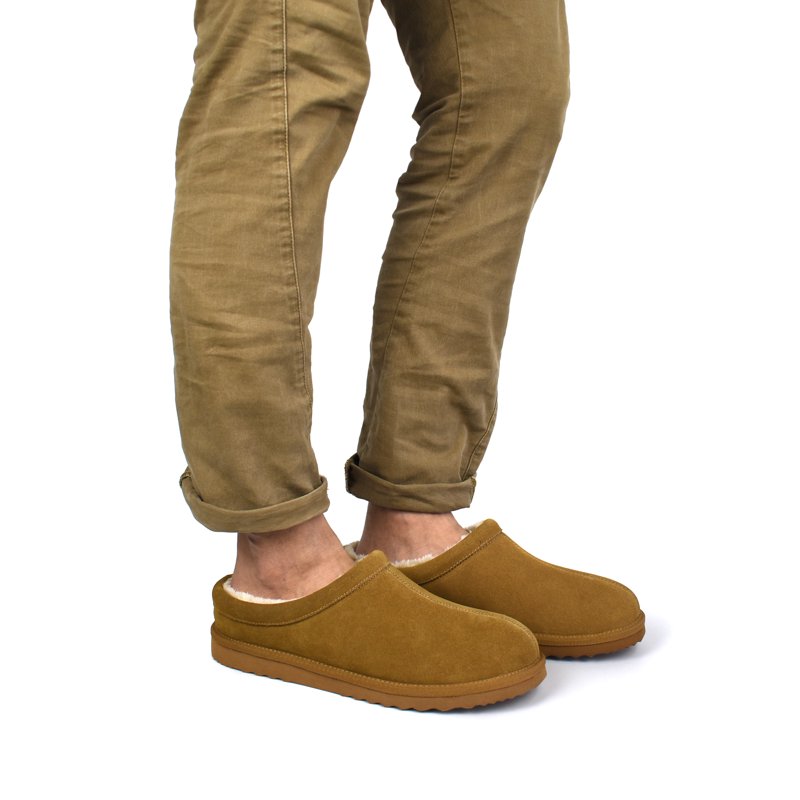 George Men's Suede Clog Slippers