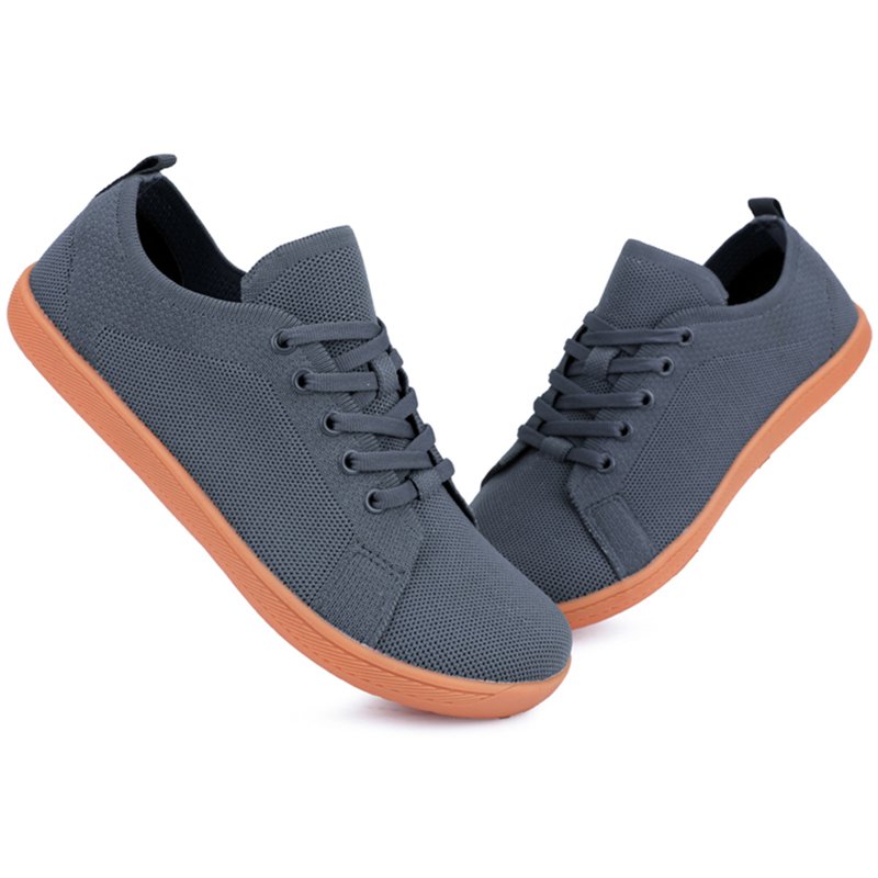 Gexuosn Barefoot Walking Shoes Wide Toe Mens Sneakers Comfortable Casual Shoes Zero Drop Minimalist Shoes Breathable Lightweight Shoes 13 Wide Dark Gray