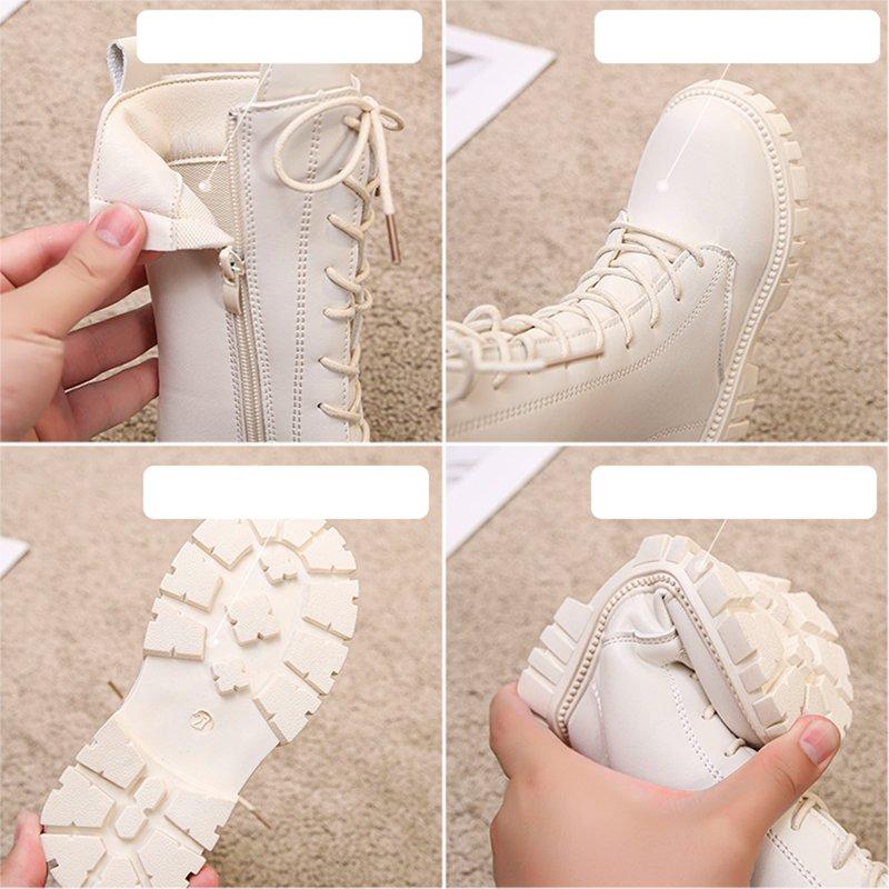 Girls Boots Fashionable Flat Comfortable Soft Sole Leather Children Footwear