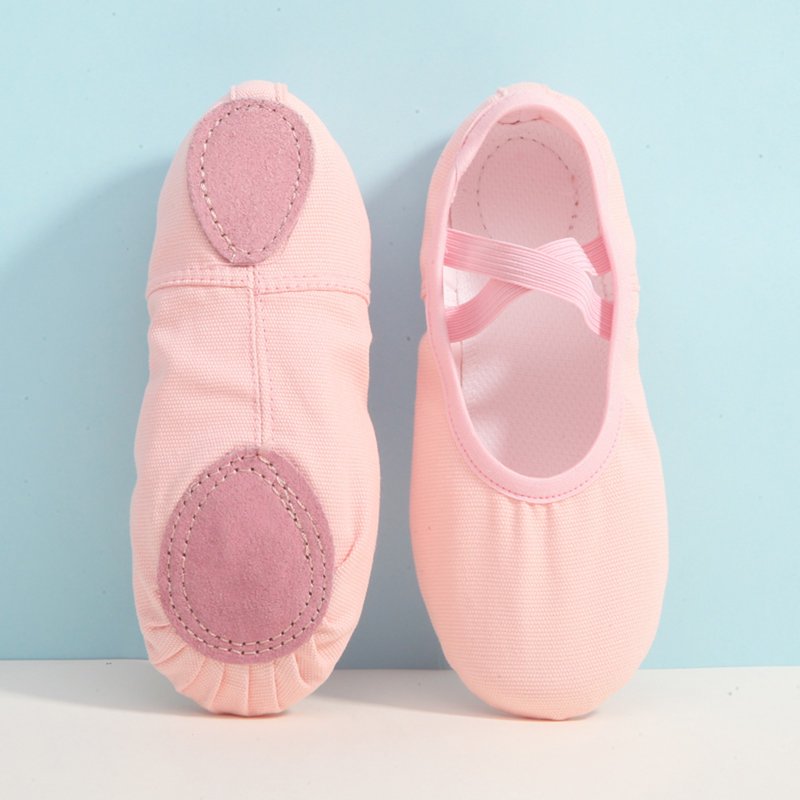 Girls's Ballet & Dance Shoes Thin Pull-On Slippers Soft Leather Ballet & Dance Shoes Size 10 Years-10.5 Years