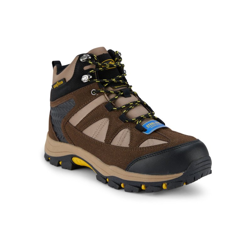 Goodyear Men's Teton Steel Toe Outdoor Hiker Work Boots Wide Available