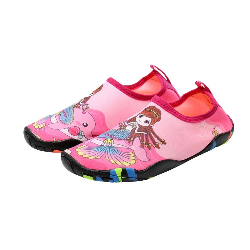 Gubotare Girls Water Shoes Kids Water Shoes Non-Slip Beach Shoes Outdoor Breathable Swim Shoes Quick Dry Lightweight Pool Aqua Shoes Boys Girls(Little Kid/Big Kid) (Hot Pink Little Kids 13)