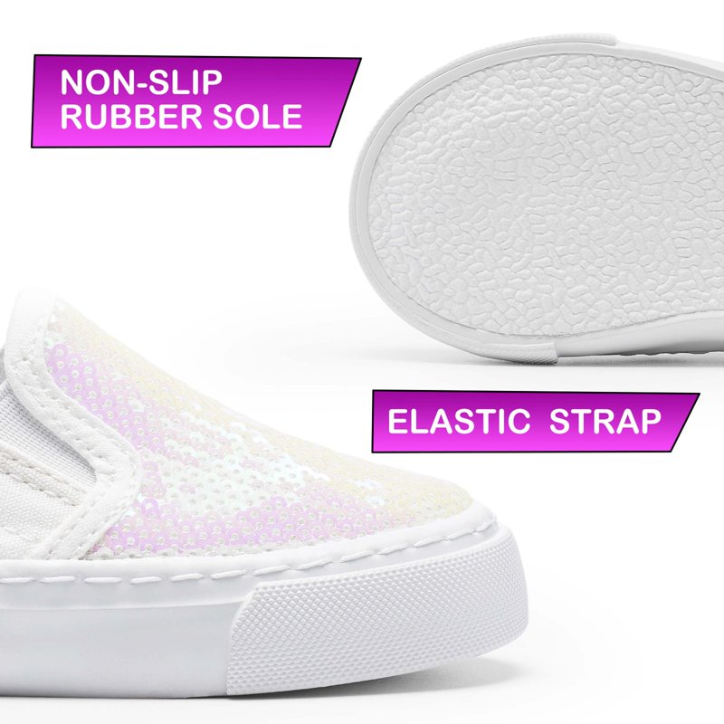 HARVEST LAND Toddler Shoes For Girls Boys Kids Canvas Sneakers LightWeight Slip On Walking Shoes