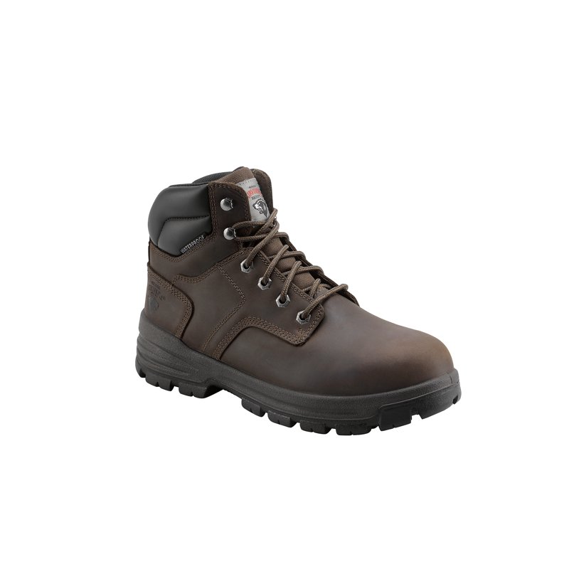 Herman Survivors Men`s Brown Boulder Waterproof 6`` Steel Toe Work Boots