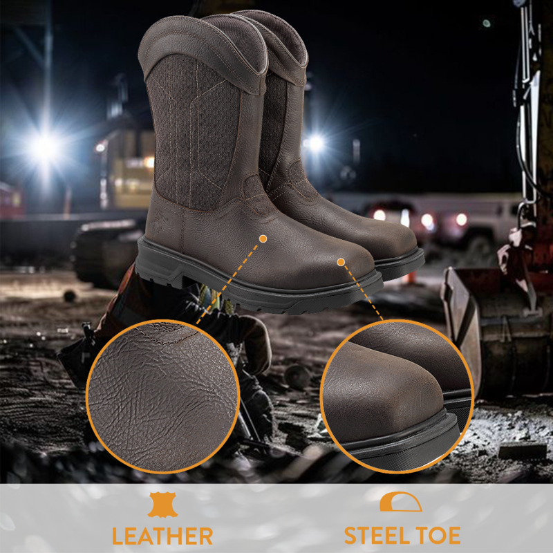 Herman Survivors Men's Granite Pull On Steel Toe Work Boots