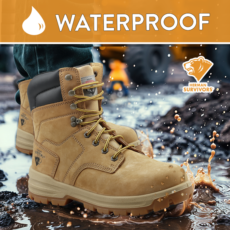 Herman Survivors Men's Grizzly 8" Steel Toe Work Boots