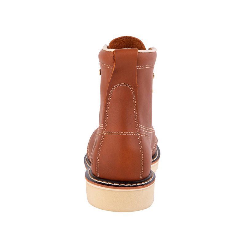 Herman Survivors Professional Men's Soft Toe Full Grain Leather Backhaul Brown Work Boots