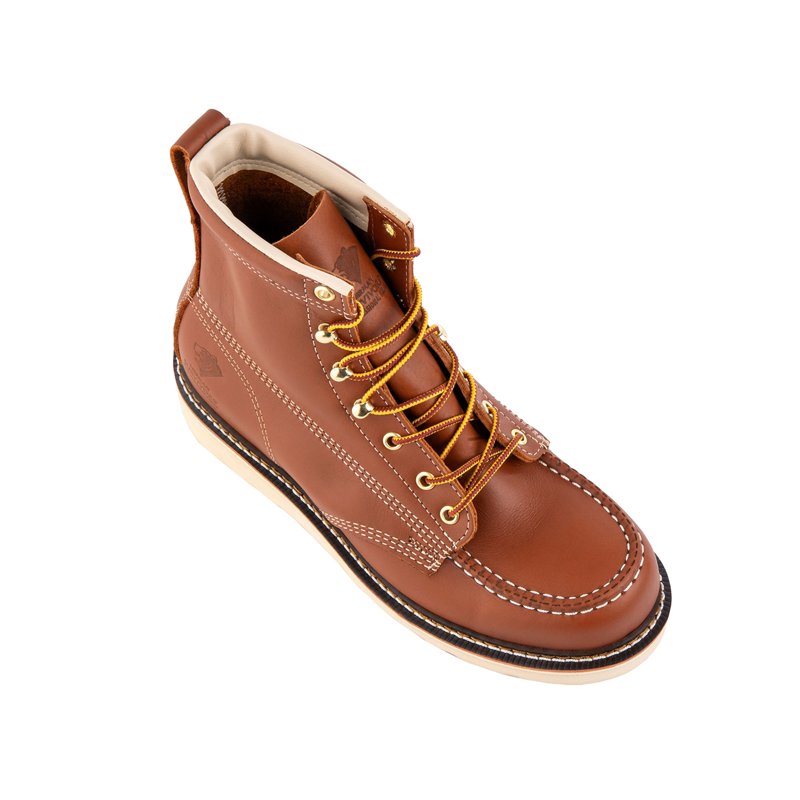 Herman Survivors Professional Men's Steel Toe Full Grain Leather Backhaul Brown Work Boots