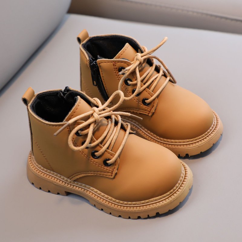 Hessimy Boys Girls Ankle Boots(Toddler/Little Kid) Boots For Men (Yellow 6)