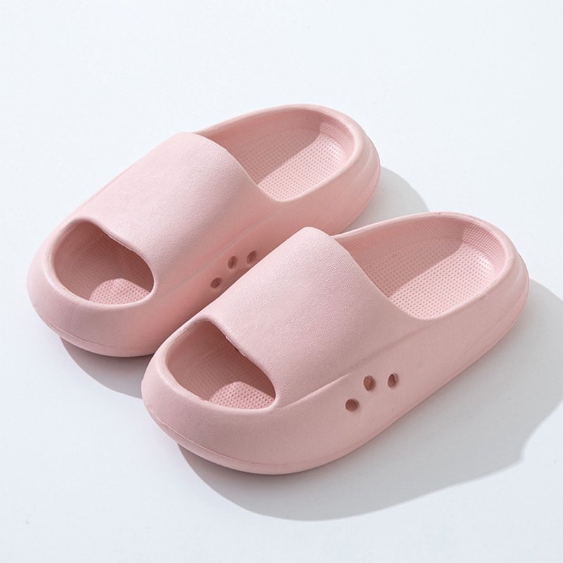 Hessimy Kids Cloud Slides Boys Girls Flip Flops Slip On Beach Sandals Youth Pool Shower Shoes EVA Summer Slippers Indoor & Outdoor House Slippers For Toddler Kids(Pink 9)