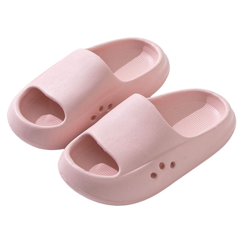 Hessimy Kids Cloud Slides Boys Girls Flip Flops Slip On Beach Sandals Youth Pool Shower Shoes EVA Summer Slippers Indoor & Outdoor house slippers for toddler kids(Pink 9)