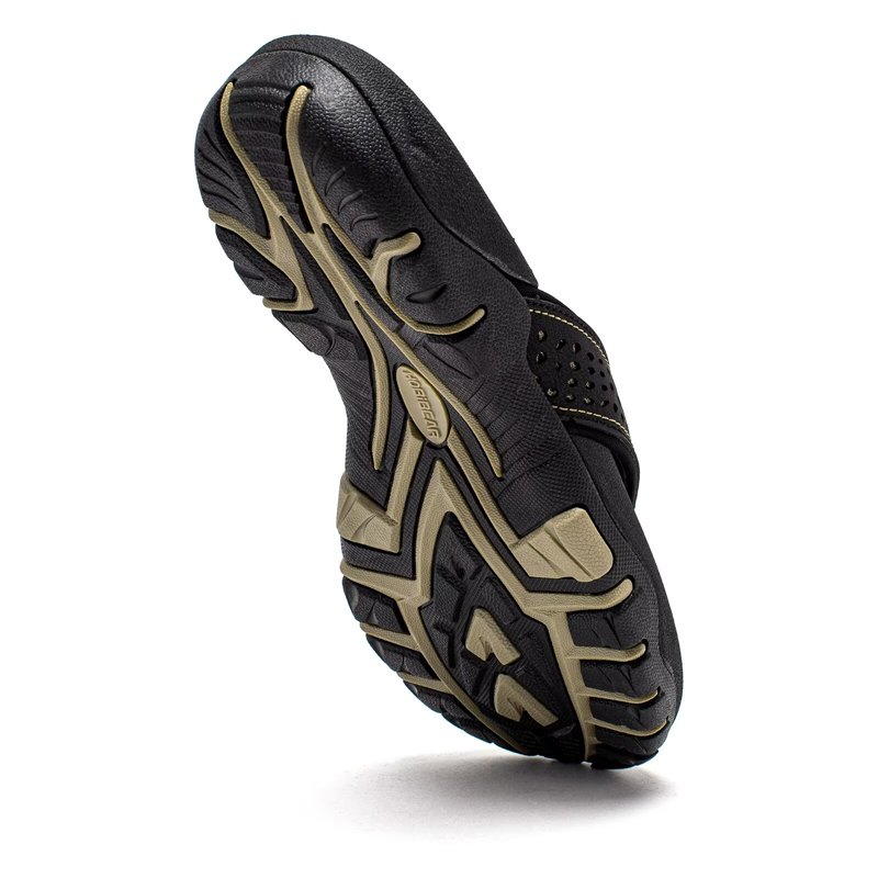 HOBIBEAR Mens Thong Sandals Arch Support Indoor And Outdoor Beach Flip Flop