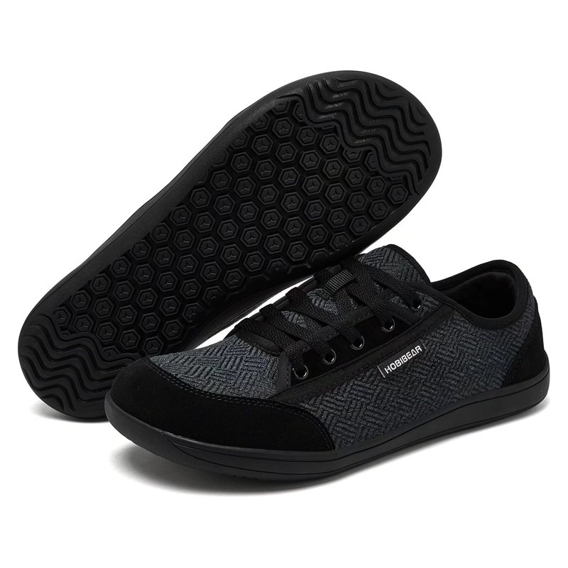 HOBIBEAR Womens Mens Minimalist Barefoot Shoes Zero Drop Wide Toe Walking Sneakers