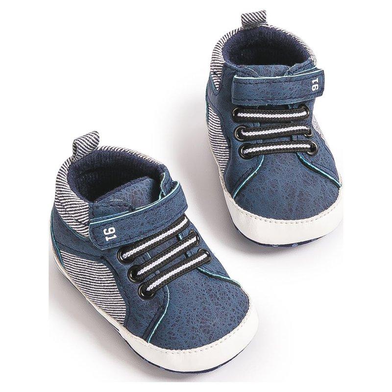 HsdsBebe Baby Boys Girls Shoes Infant High Tops Ankle Sneakers Soft Anti-Slip Sole For First Walkers 3-18 Months
