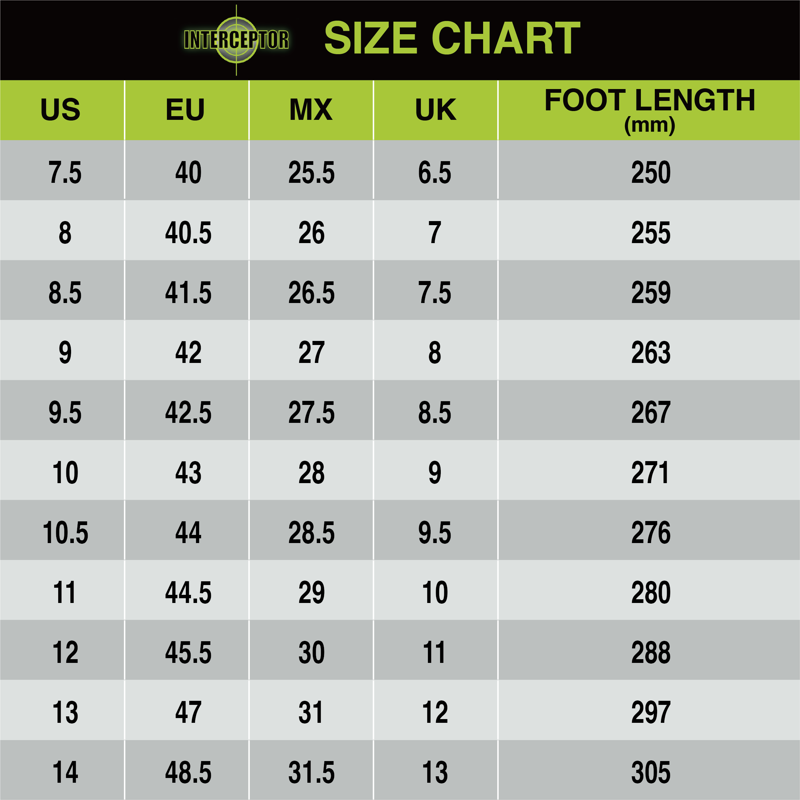 Interceptor Men's Force 8" Steel Toe Tactical Boots