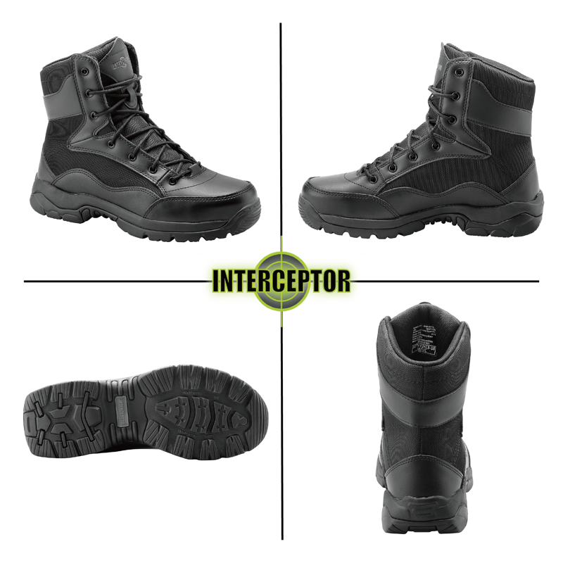 Interceptor Men's Force 8" Steel Toe Tactical Boots