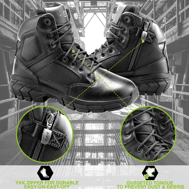 Interceptor Men's Guard Zippered 6" Soft Toe Tactical Boots