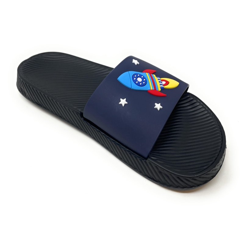 JEFFRICO Boys Comfort Sandals Kids Slip On Lightweight EVA Water Shower Pool Beach Sandals Slides