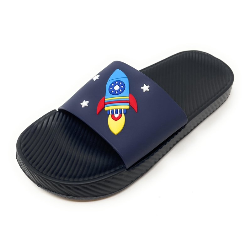 JEFFRICO Boys Comfort Sandals Kids Slip On Lightweight EVA Water Shower Pool Beach Sandals Slides