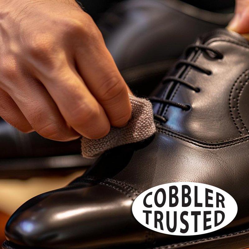 Jobsite Premium Leather Boot & Shoe Polish Cream - Restores Conditions & Polishes - Black - 3 Oz